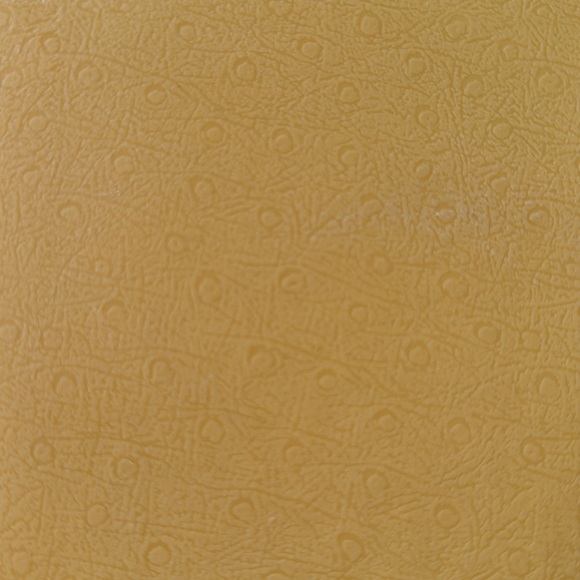 Vintage Andy Gard yellow textured trashcan wastebasket with metallic sunburst - Picture 6 of 8